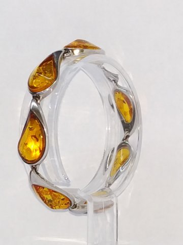 ambre bracelet argent 9.125